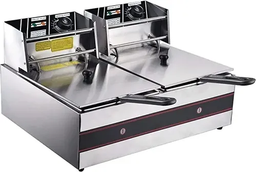 Freidora Eléctrica De Acero Inoxidable 24 Litros 5000w Gris - Imagen 4