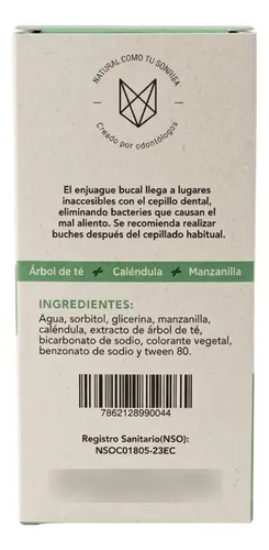 Enjuague Bucal Natural Sin Flúor Atuk Caléndula Y Manzanilla - Imagen 5