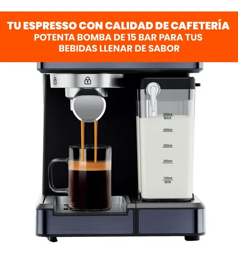 Cafetera Chefman Barista Pro Digital De Espresso Y Capuccino Azul - Imagen 4