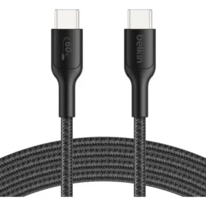 Cable Belkin Usb-c Pro Flex 60w 3 Metros Para Android Apple Negro