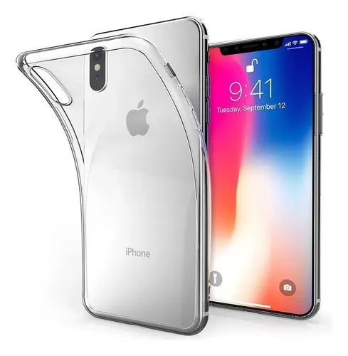 Estuche Case Transparente iPhone X Xs Transparente Lisa - Imagen 3