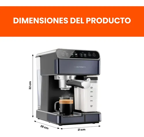Cafetera Chefman Barista Pro Digital 6 En 1 Automatica 1.8 L Azul - Imagen 6
