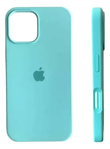 Estuche Case Carcasa Silicona Compatible Con 16 Pro Max Cian Liso - Imagen 5
