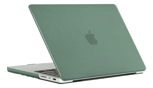 Estuche Protector Macbook M1 M2 M3 M4 M5 Pro Max 14 A2442 Verde Musgo - Imagen 3
