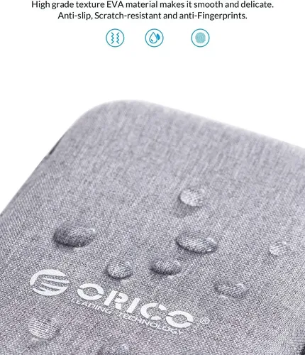 Estuche Protector Para Disco Duro Externo 2,5 Orico Gris Gris - Imagen 4