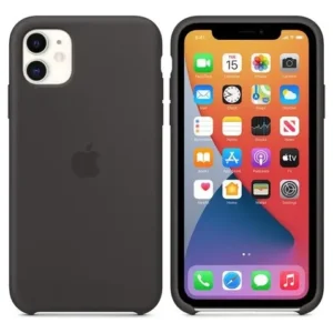 Estuche Case Silicona Original iPhone Apple 11 Pro Max Negro Liso