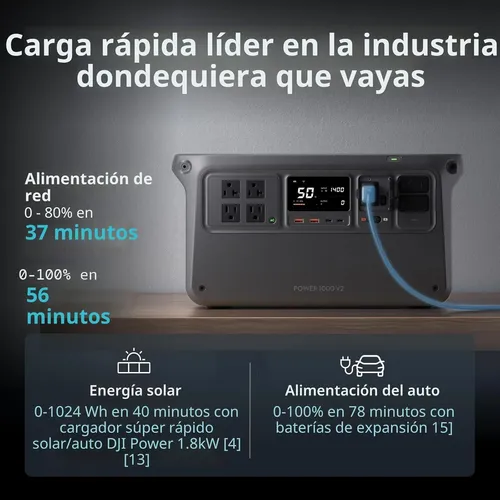 Dji Power 1000 V2 Estación Ups Portatil 2600w Generador - Imagen 6