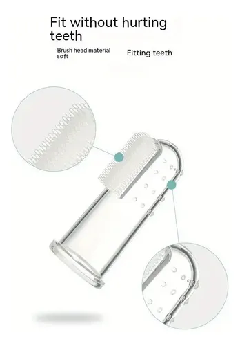 Cepillo De Dientes De Dedo Para Bebé Con Estuche Transparente - Imagen 4