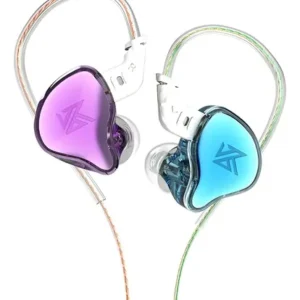 Audífonos Kz Edc Bicolor Violeta Y Azul Sin Microfono Violeta/azul