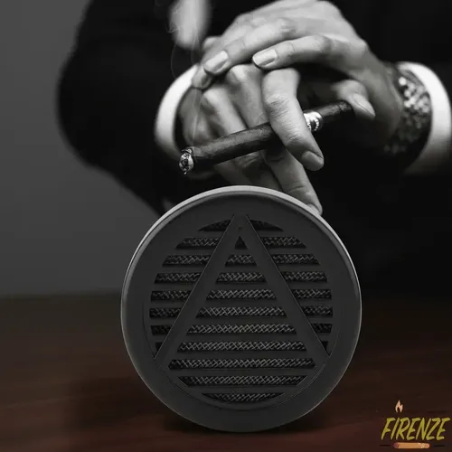 Humidores Cigarros Humidificador Redondo Para Habanos Hr01 Negro - Imagen 3