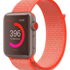 Pulsera De Nylon Compatible Con Apple Watch 42mm / 44mm Morado 2.3 Cm