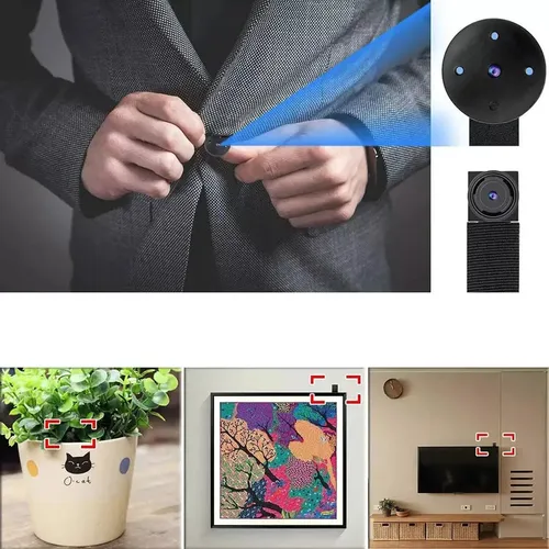 Cámara Mini Espía Wifi 1080p Con Sensor De Movimiento Negro - Imagen 3