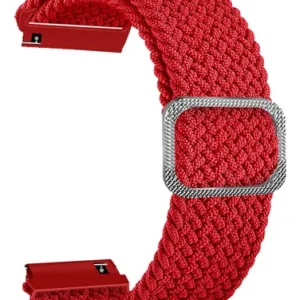 Pulsera De Nylon Tejido Compatible Con Huawei Galaxy Rojo 2 Cm