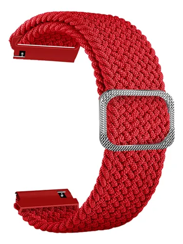 Pulsera De Nylon Tejido Compatible Con Huawei Galaxy Rojo 2 Cm