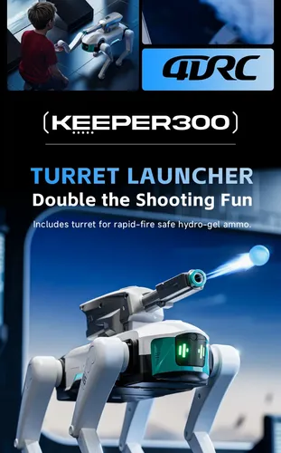 Perro Robótico Inteligente Keeper300 Comando Por Voz 2.4ghz Perro Gris - Imagen 4