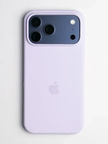 Estuche Case Carcasa Silicona Compatible Con iPhone 17 Pro Lila Liso