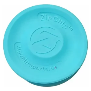 Frisbees Mini Disco Volador Zipchip Original Silicona Celeste