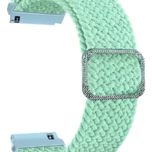 Pulsera De Nylon Tejido Compatible Con Huawei Galaxy Verde Claro 2 Cm
