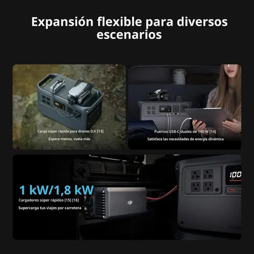 Dji Power 1000 V2 Estación Ups Portatil 2600w Generador - Imagen 3