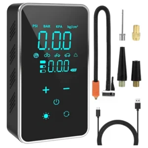 Mini Compresor Tactil De Aire Inflador Eléctrico Portatil Negro Monofásica