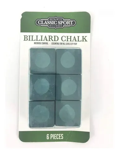 Tiza De Billar 6 Piezas Original Americano Garantia Local Verde Oscuro - Imagen 3