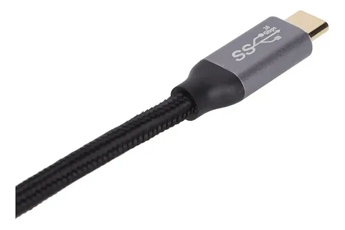 Cable Usb-c A Usb-c 3m Compatible Macbook iPad iPhone Negro Negro - Imagen 2