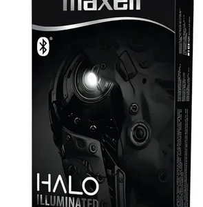 Audifonos Inalambricos Bluetooth Halo Iluminiado Maxell Negro