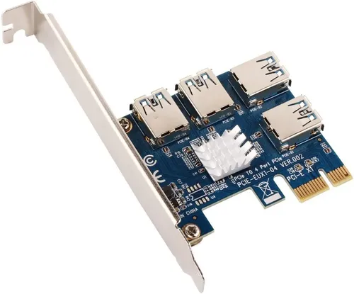 Expansor Gpu Riser Ubit Pcie C 4pin Pci E 16x A Usb Mineria Azul